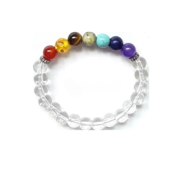 SEVEN CHAKRA WITH CLEAR QUARTZ